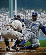 Image result for Jackie Robinson Sliding