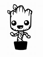 Image result for Baby Groot SVG