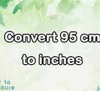 Image result for 95 Cm to Inches
