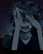 Image result for Crying Aesthetic Black Anime