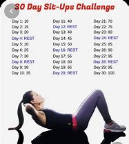 Image result for 30-Day Sit Up Challenge