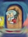 Image result for Spongebob SquarePants Squidward as Woody Screaming Panic