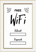 Image result for Free Printable Wifi Password Signs