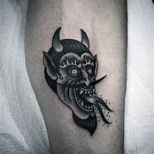 Image result for Simple Demon Tattoo