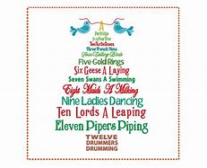 Image result for 12 Days of Christmas Tree Art