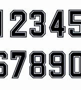 Image result for Football Shirt Number Font