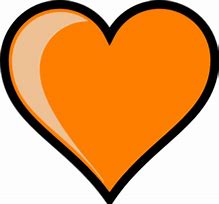 Image result for Bright Orange Heart