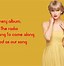 Image result for Chronology Taylor Swift Songs