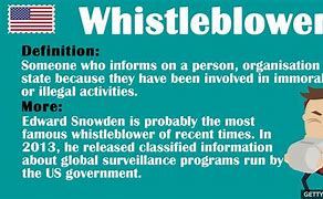 Image result for Whistleblower Meaning
