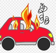 Image result for Car On Fire Drawing