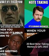 Image result for Looks at Notes Meme