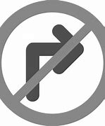 Image result for No Right Turn PNG