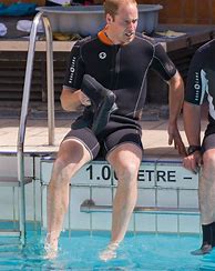 Image result for Prince Harry William Swimming