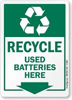 Image result for Print Recycle Battery Label