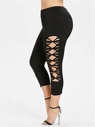 Image result for Plus Size Cut Out Leggings