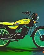 Image result for Green Colour Yamahaa RX100 Bike