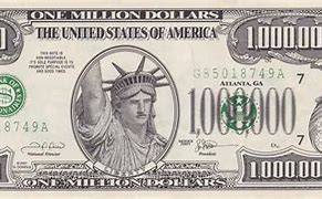 Image result for Us 1 Million Dollar Bill