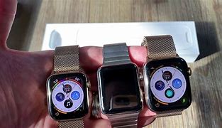 Image result for Apple Watch 4 Black vs Gold