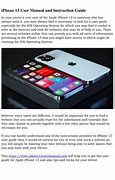 Image result for iPhone 13 User Manual Printable