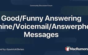 Image result for Answer Machine Messages Funny