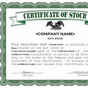 Image result for Quote for Stock Certificate