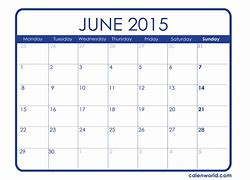 Image result for June 15 Calendar