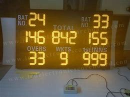 Image result for Electronic Cricket Scoreboard