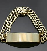 Image result for Gold ID Bracelets for Men
