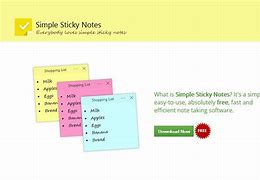 Image result for Simple Sticky Notes