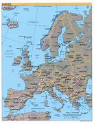 Image result for Map of Europe with Major Cities