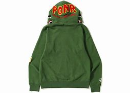 Image result for BAPE Color Camo Tiger Shark Wide Full Zip Double Hoodie