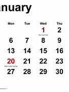 Image result for January 2020 Calendar