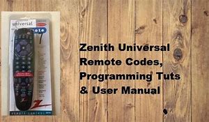 Image result for Zenith TV Remote Codes