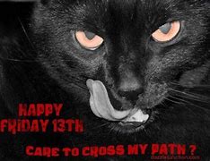 Image result for Friday the 13th Black Cat Meme