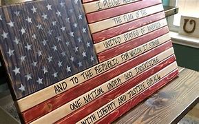 Image result for American Flag Made From Wood