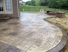 Image result for Textured Concrete Patio