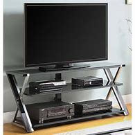 Image result for 65-Inch Tempered Glass TV Stand