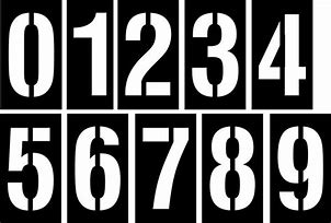 Image result for Number Stencils Set