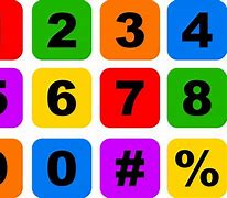 Image result for Colorful Numbers 1-10