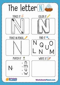 Image result for Printable Preschool Worksheets Letter N