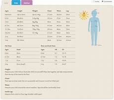 Rainbow Nation Clothing Size Charts