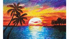 Landscape Color Drawing With Oil Pastels at GetDrawings | Free download