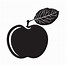 Image result for Teacher Apple Vector Black and White