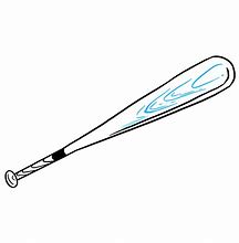 Image result for Baseball Bat Drawing