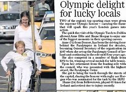 Image result for Anne Ebbs Carries the Olympic Torch