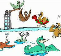 Image result for 7 Swans a Swimming Funny