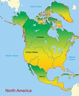 Image result for Continent of North America Map
