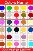 Image result for Color Schemes with Names