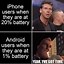 Image result for Android Sob Meme