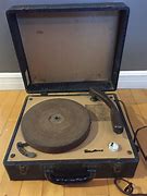 Image result for Vintage Suitcase Record Player